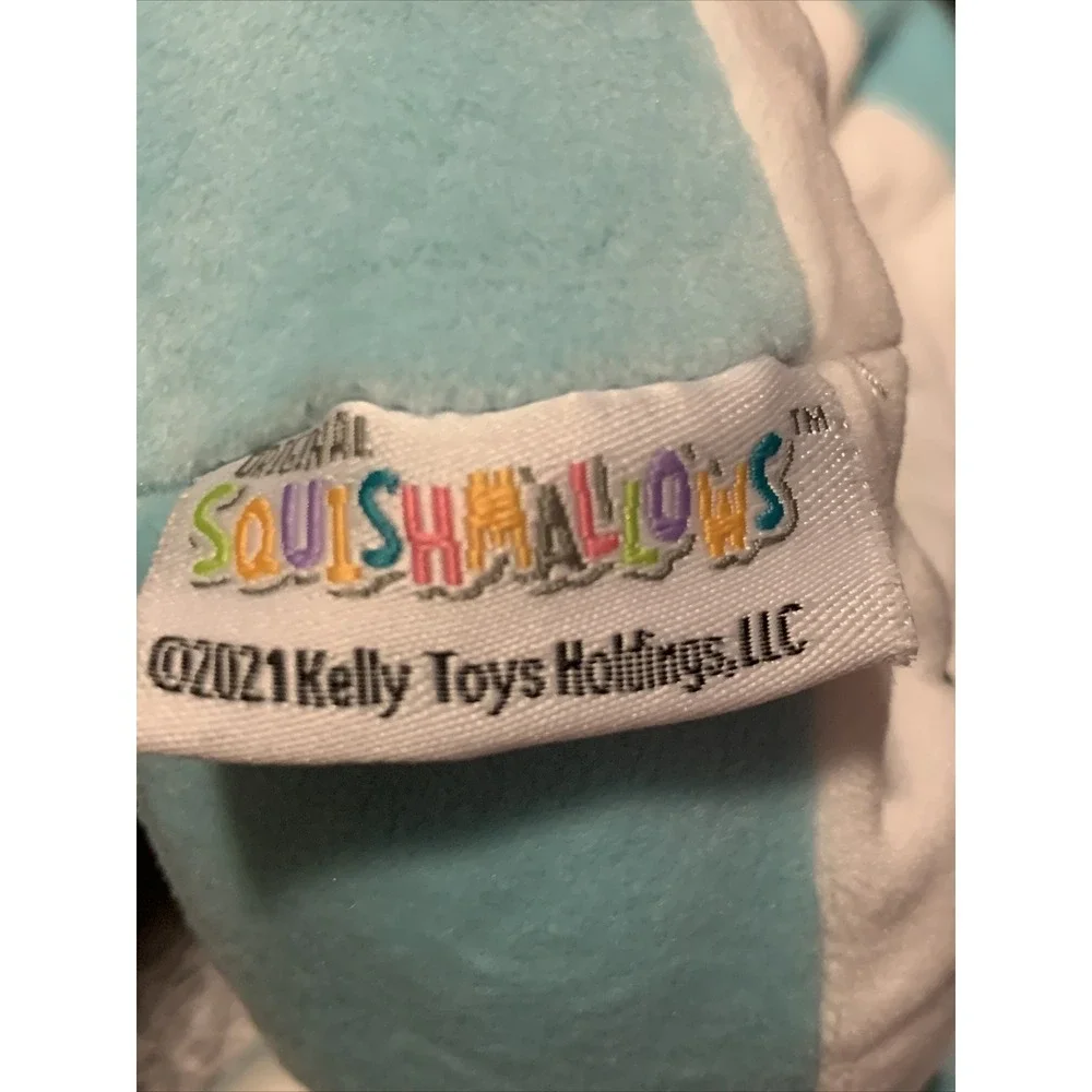SQUISHMALLOWS CAT Girls Slippers Size 4-5 Teal Color NWT ULTRASOFT!